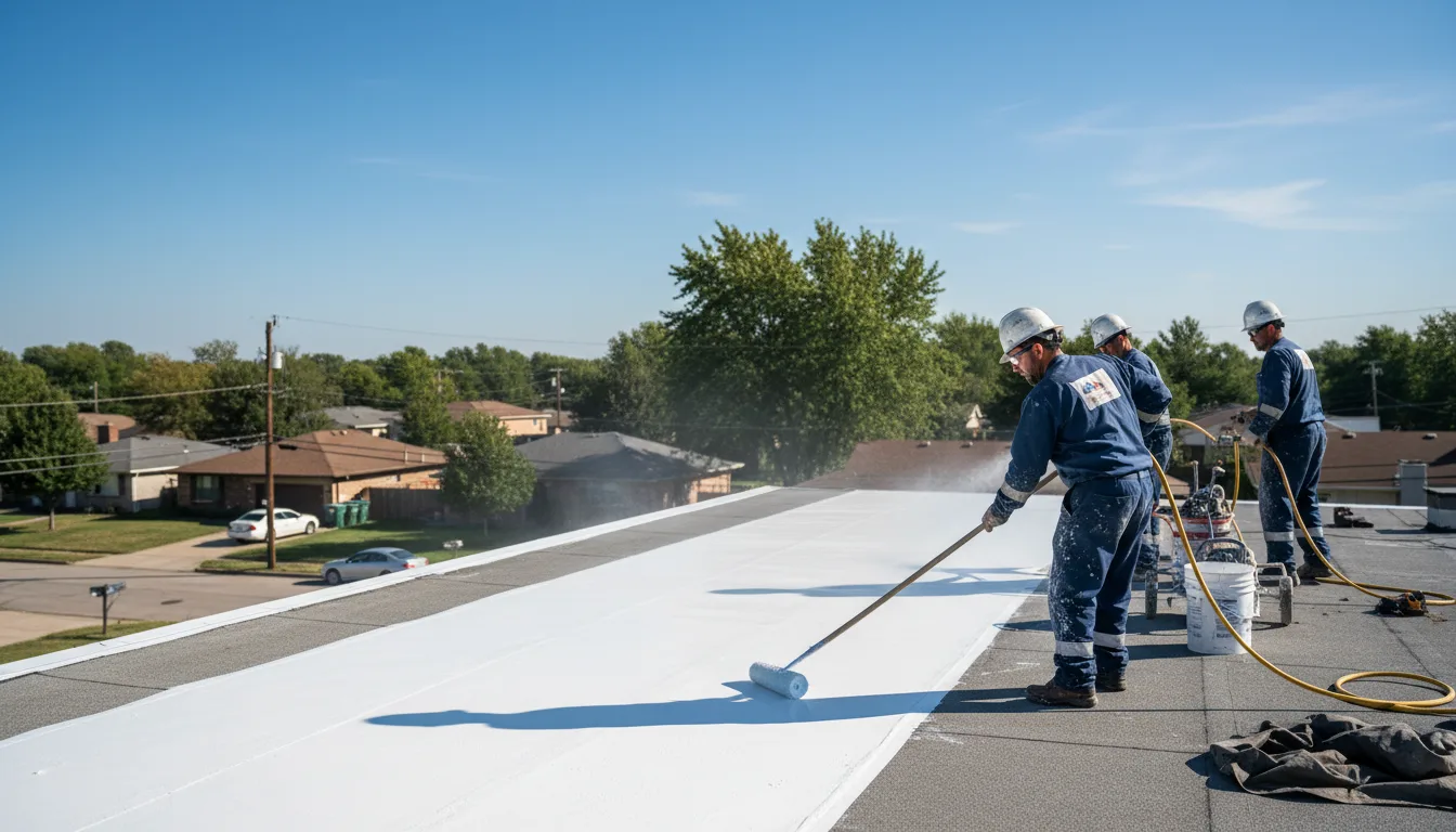 Commercial roof coating in Glendale, MA near me